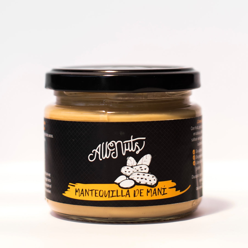 MANTEQUILLA DE MANÍ  200 G - ALLNUTS