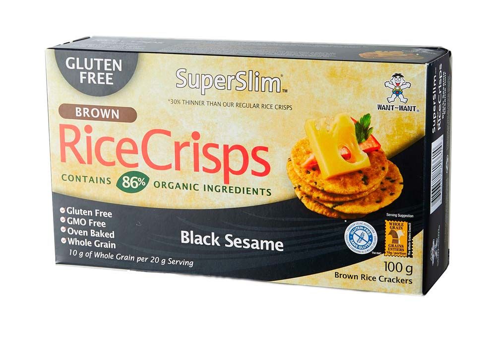 RICE CRISPS SÉSAMO 100 G - SUPER SLIM  - LATAM