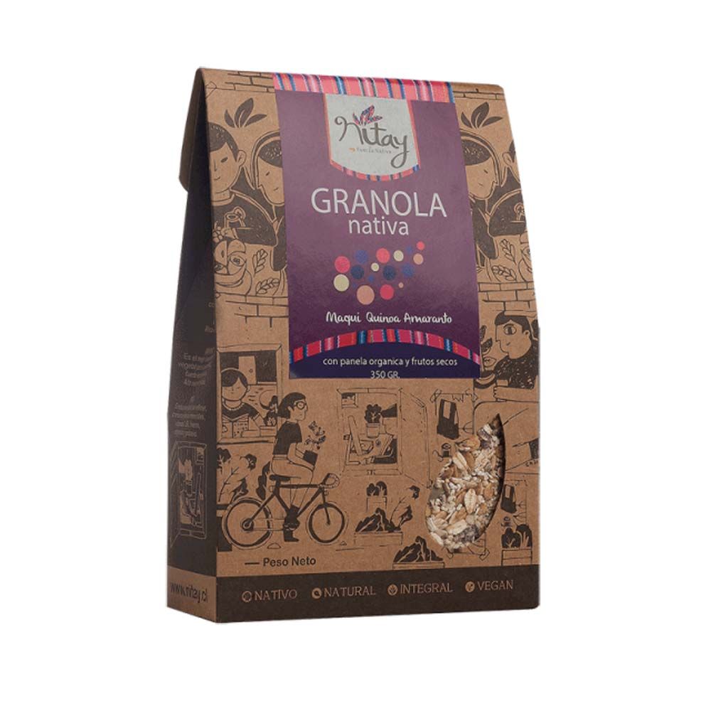 GRANOLA ANDINA Quinoa y Amaranto MAQUI BERRIES 350 G - NITAY