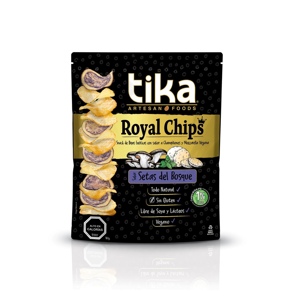  PAPAS ROYAL CHIPS 180GR -  SABOR SETAS DEL BOSQUE