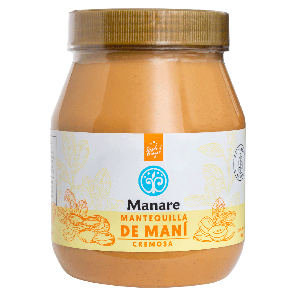 MANTEQUILLA DE MANÍ 1000 G - MANARE 