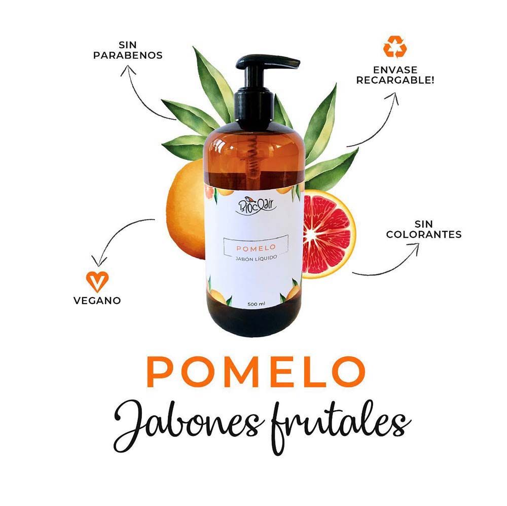 JABÓN LÍQUIDO DE POMELO 500 ML - BIOCLAIR 