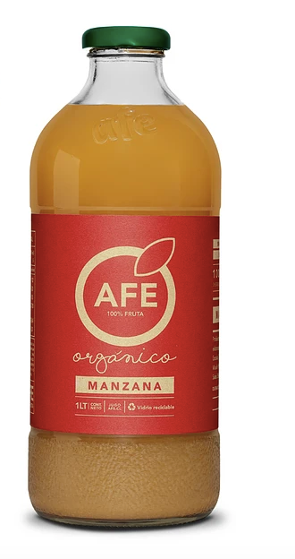 JUGO DE MANZANA ORGANICA 1000 ML - AFE 