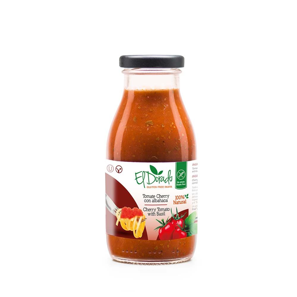 SALSA TOMATE CHERRY Y ALBAHACA 260 G - EL DORADO 