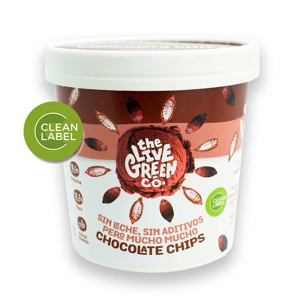 HELADO CHOCOLATE Y CHOCO CHIPS 315 G - THE LIVE GREEN CO 