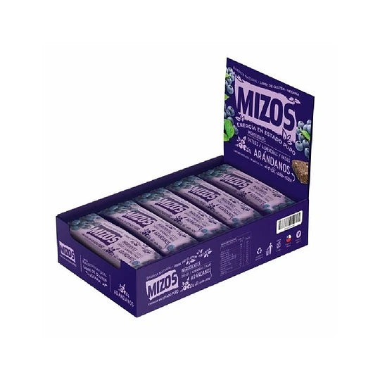 BARRITA NATURAL DE ARÁNDANO 35 G (18 UN) - MIZOS 