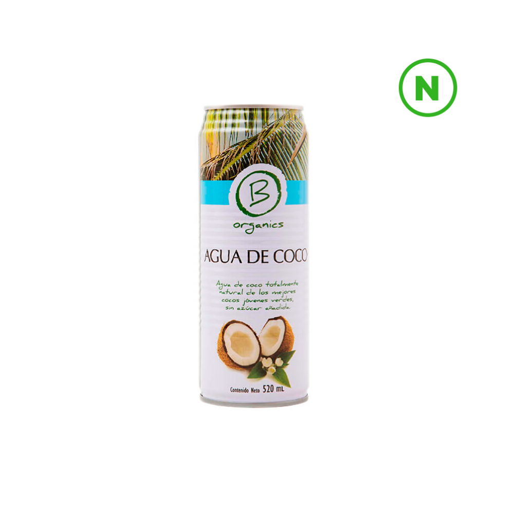 AGUA DE COCO NATURAL 520 ML - Be ORGANICS