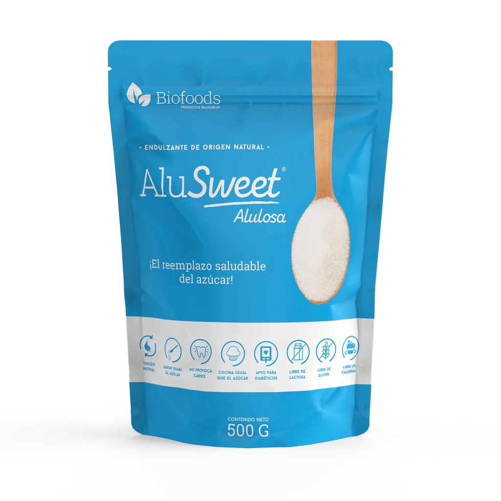 ALUSWEET ALULOSA EN POLVO 500 G - BIOFOODS 