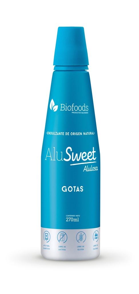 ALUSWEET ALULOSA GOTAS 270 ML - BIOFOODS 