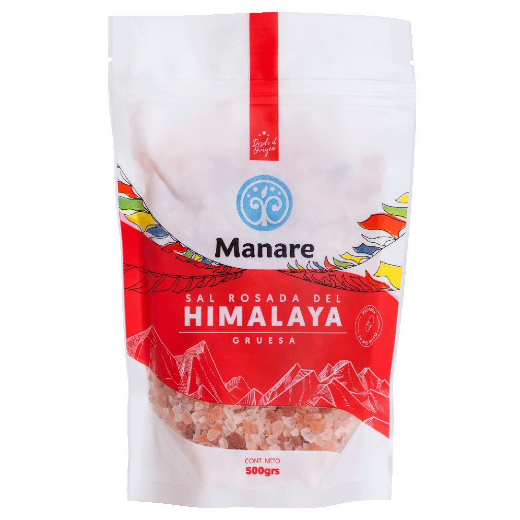 SAL ROSADA DEL HIMALAYA GRUESA 500 G - MANARE 