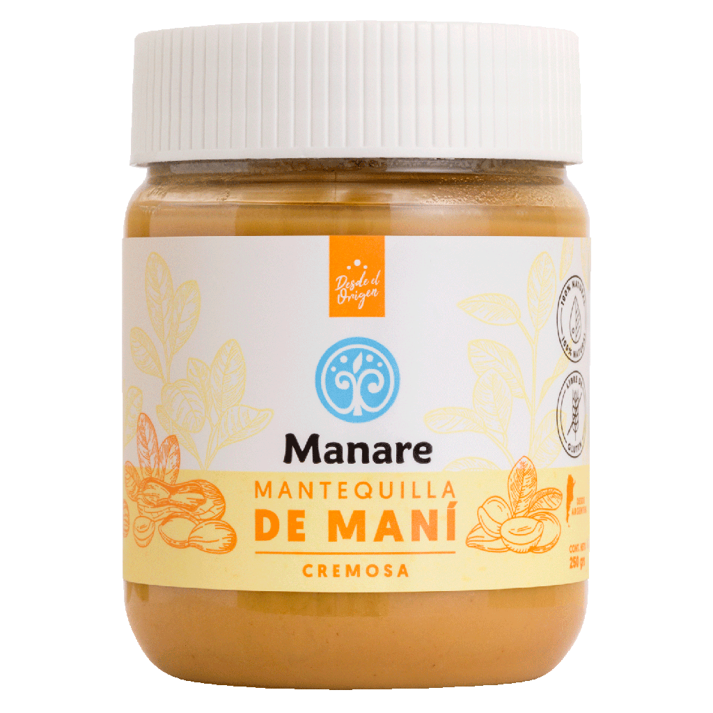 MANTEQUILLA DE MANÍ 250 G - MANARE 