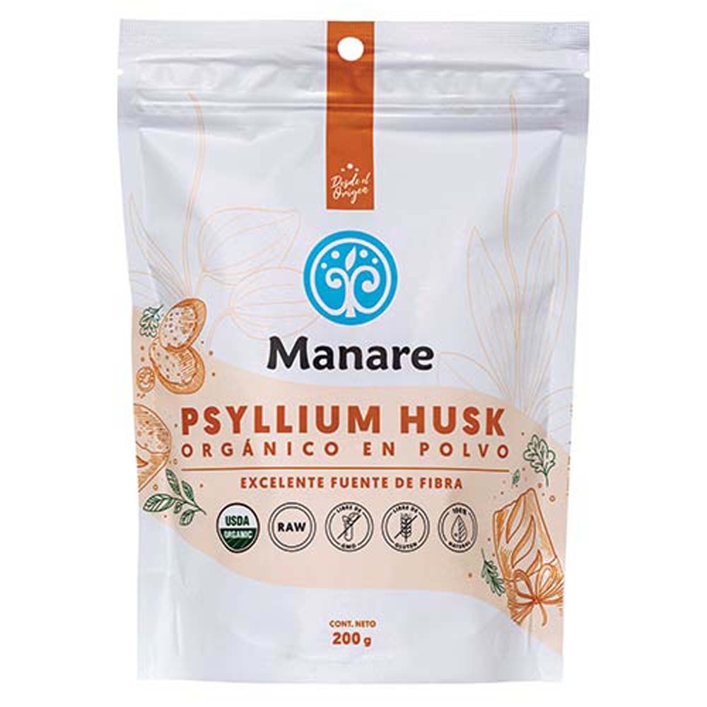 PSYLLIUM HUSK ORGÁNICO 200 G - MANARE 