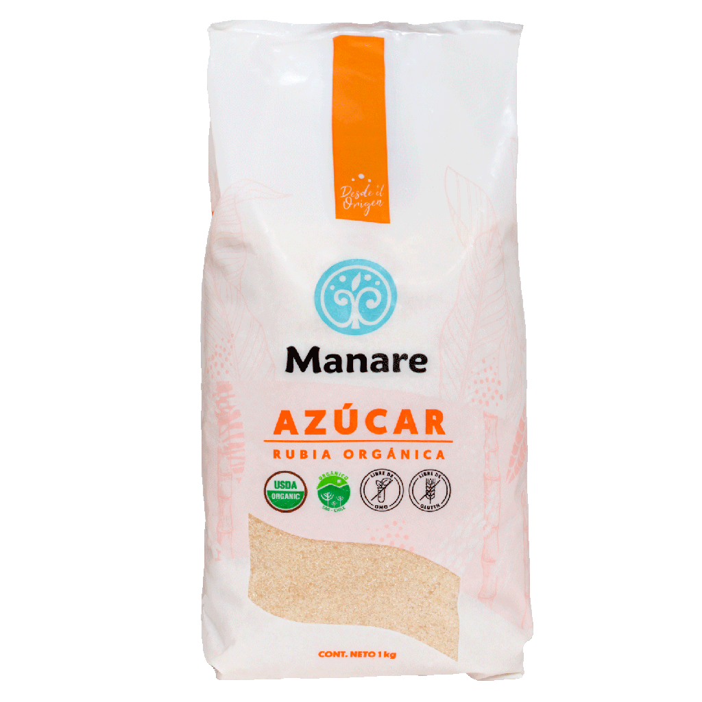 AZÚCAR RUBIA ORGÁNICA 1000 G - MANARE 