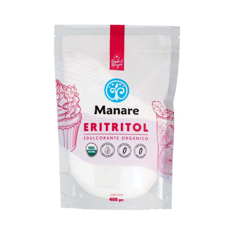 ERITRITOL ORGÁNICO 400 G - MANARE 