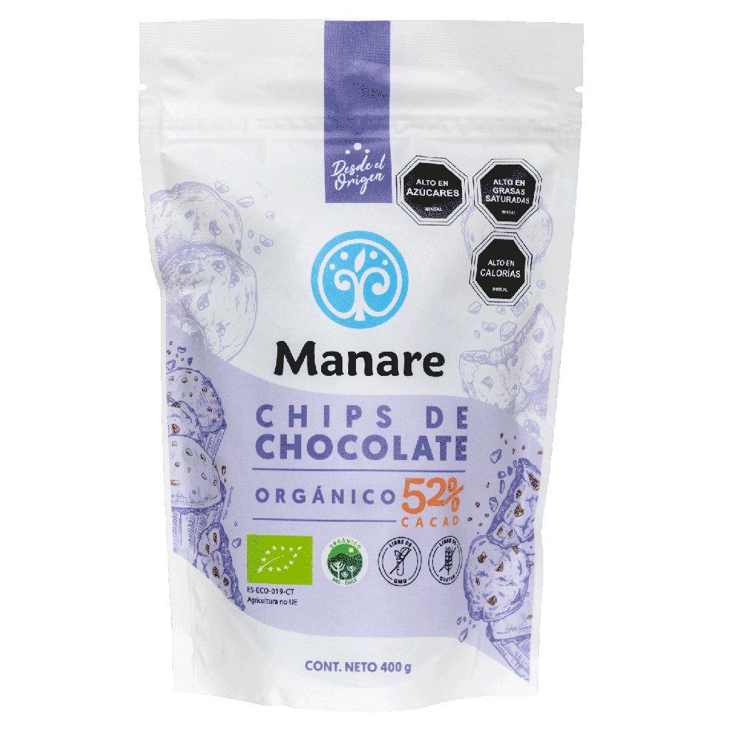 CHIPS DE CHOCOLATE 52% CACAO 400G