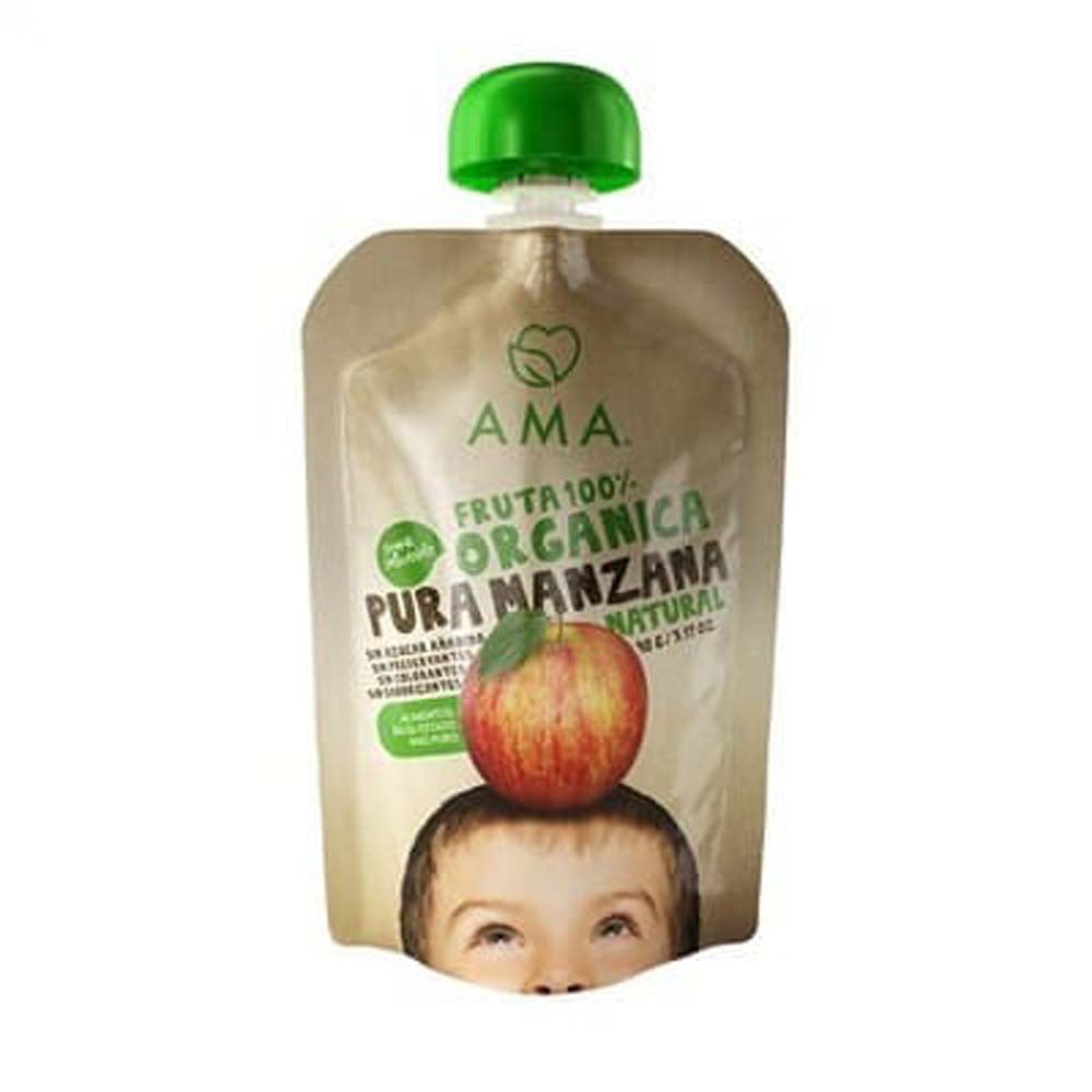 PURÉ MANZANA ORGÁNICO 90 G - AMA TIME