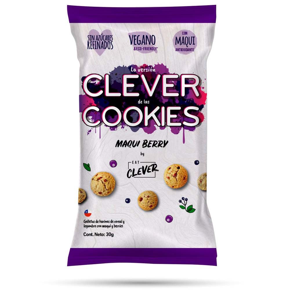 CLEVER COOKIES MAQUI BERRY 30 G - EAT CLEVER 