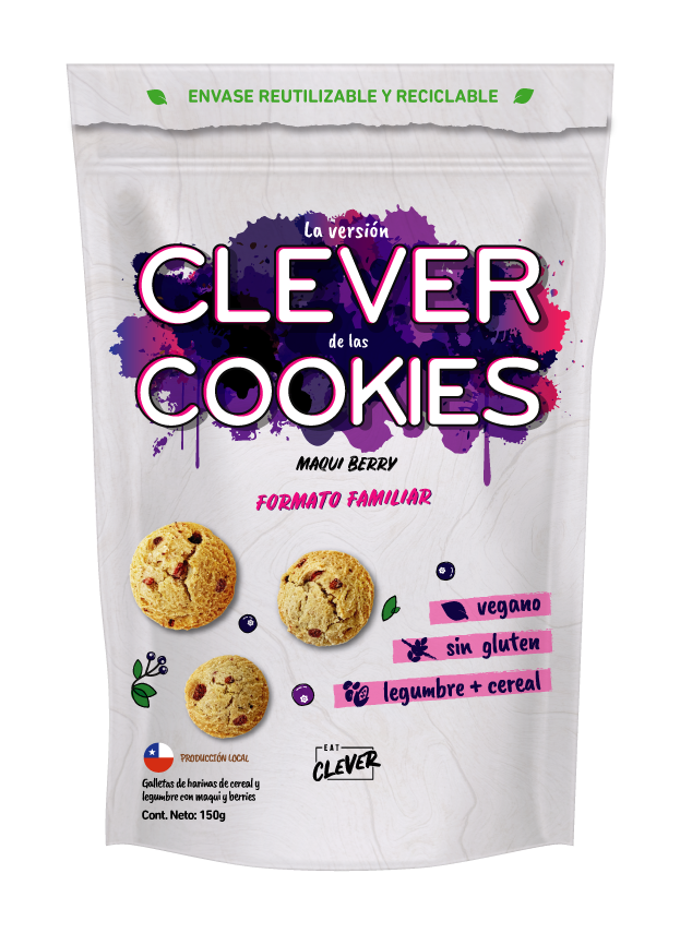 CLEVER COOKIES MAQUI BERRY 150 G - EAT CLEVER 