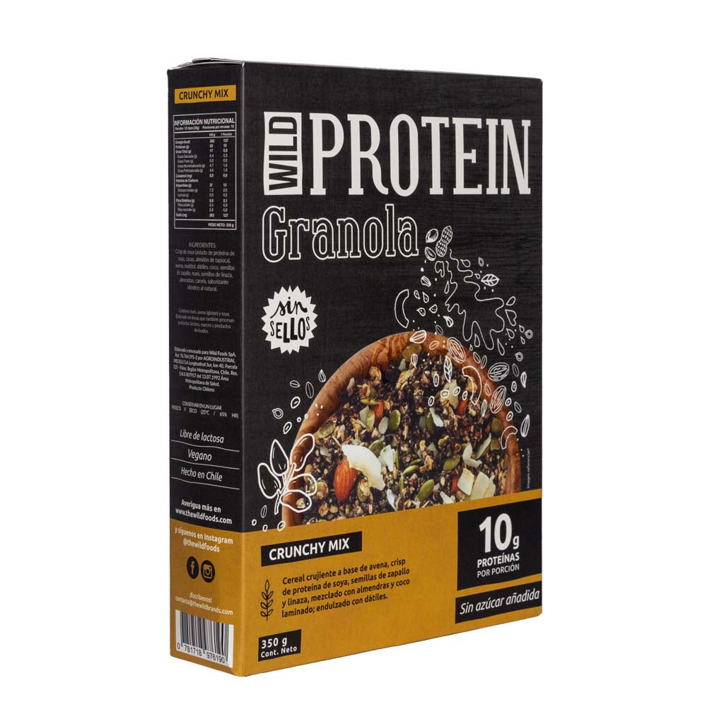 WILD PROTEIN GRANOLA CRUNCHY MIX 300 G - WILDFOODS