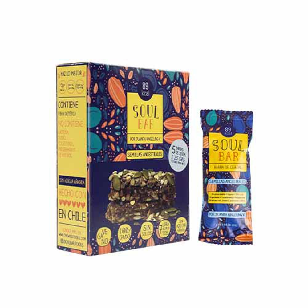 SOUL BAR SEMILLAS ANCESTRALES 35 G (5U) - WILDFOODS 