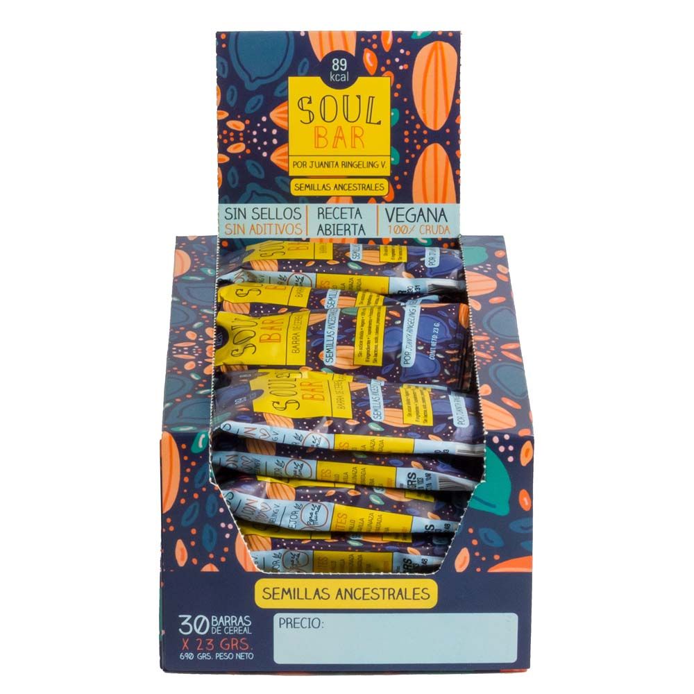 SOUL BAR SEMILLAS ANCESTRALES 35 G (30U) - WILDFOODS 