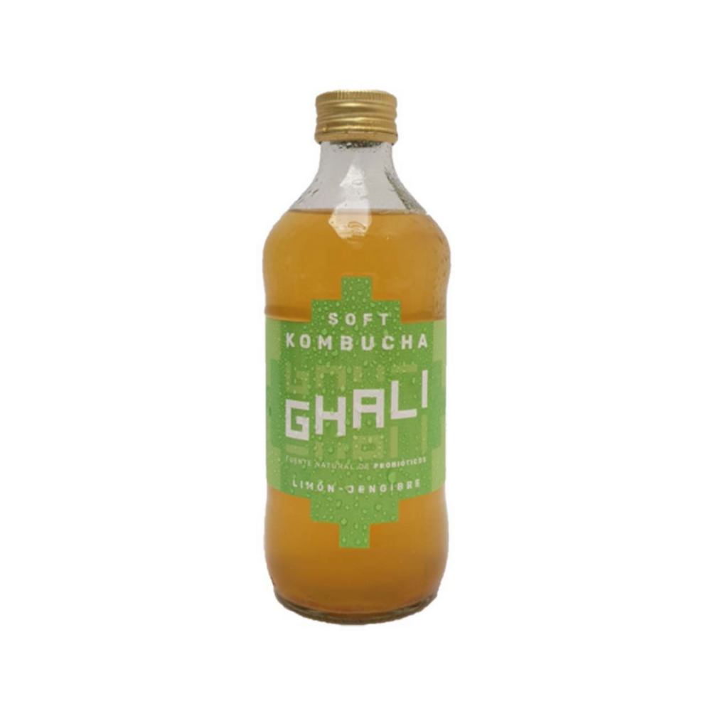 KOMBUCHA SOFT LIMÓN Y JENGIBRE 500 ML - GHALI 