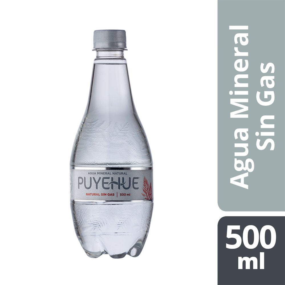 AGUA MINERAL SIN GAS DISPLAY 12 UNIDADES 500CC - PUYEHUE 