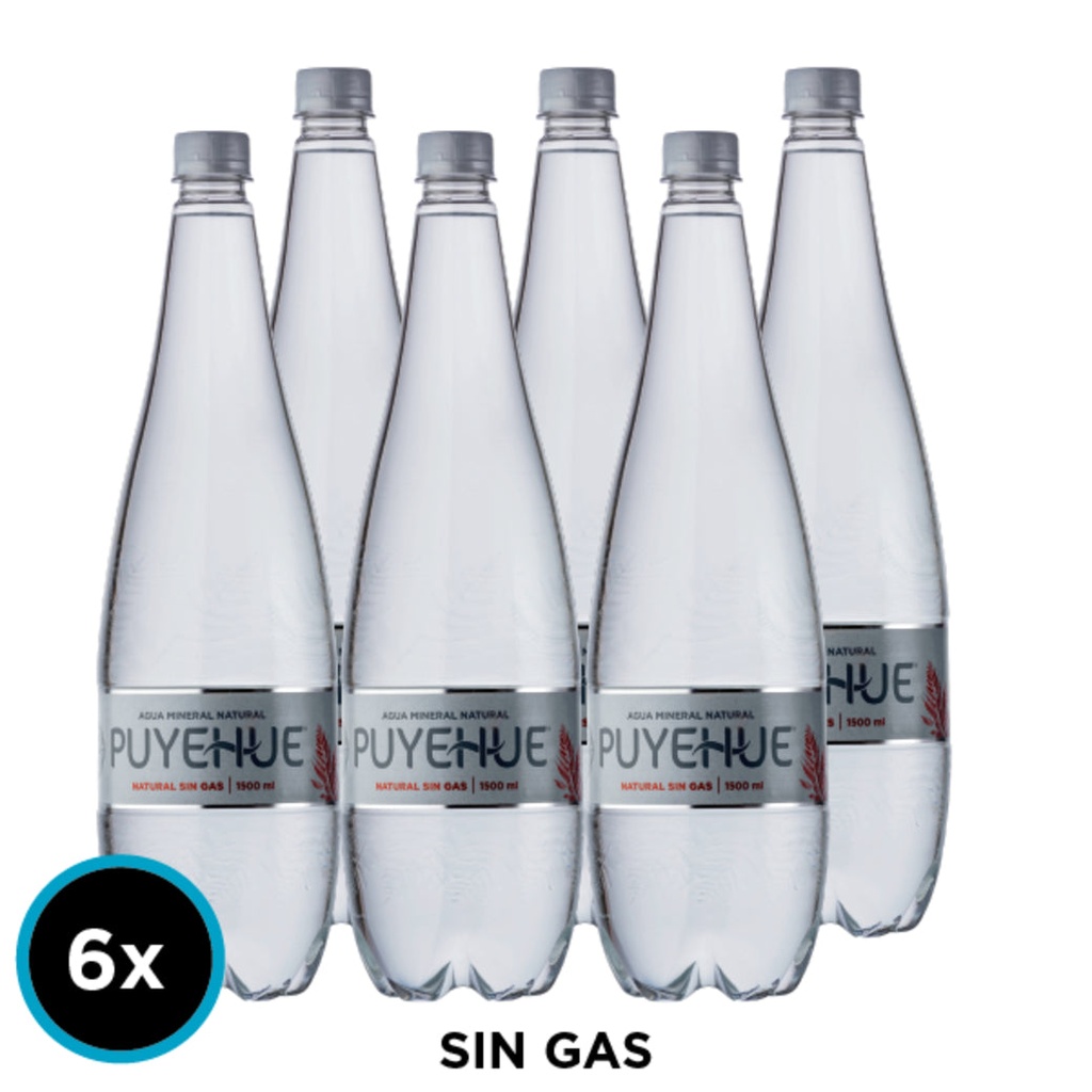 AGUA MINERAL SIN GAS 1500 CC (DISPLAY 6 UNIDADES)