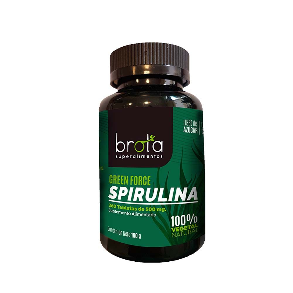 SPIRULINA 180 G (360 TABLETAS) - BROTA 