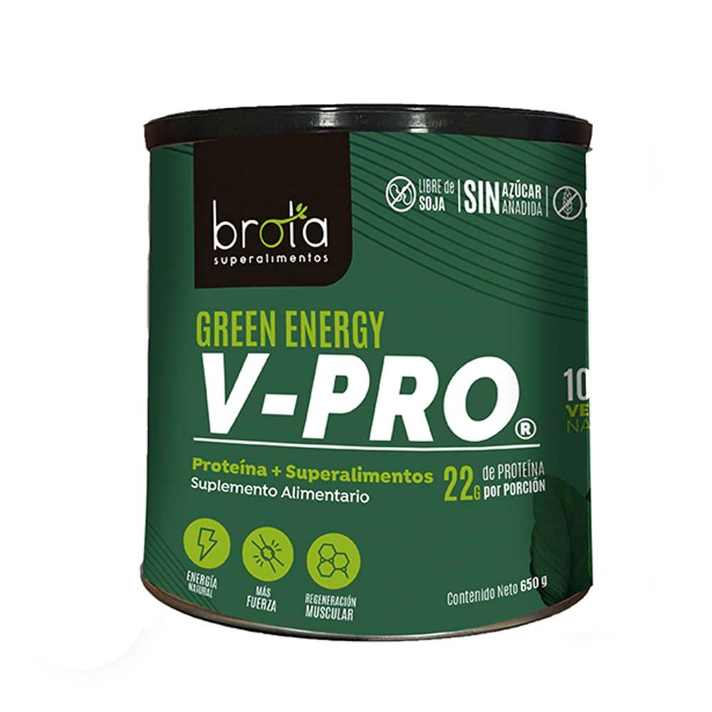 PROTEÍNA V-PRO GREEN ENERGY 650 G - BROTA 