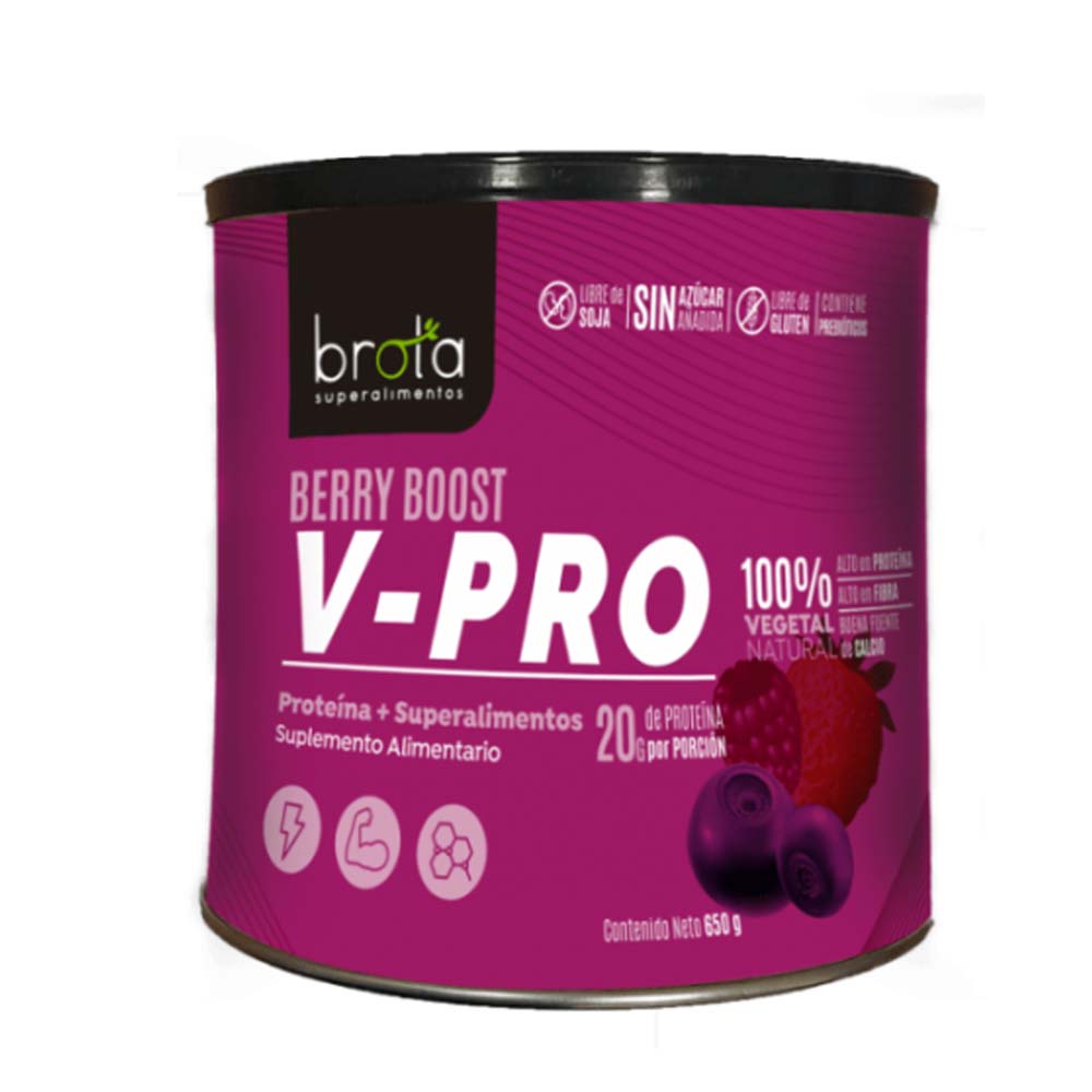 PROTEÍNA V-PRO BERRY FIT 650 G - BROTA 