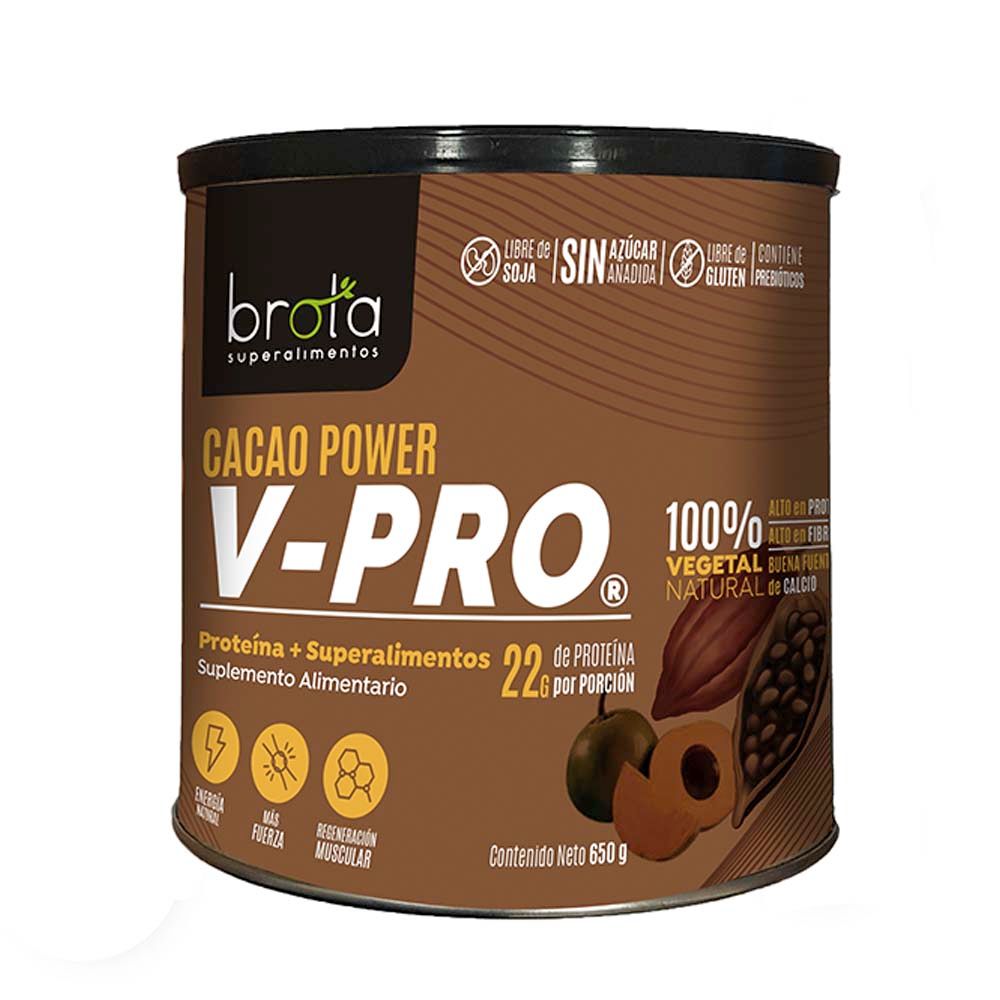 PROTEÍNA V-PRO CACAO FUEL 650 G - BROTA 