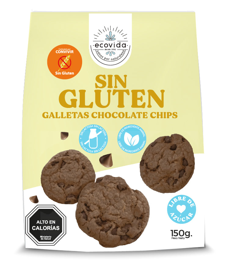 GALLETAS CHOCOCHIP SIN GLUTEN SIN AZUCAR 150G