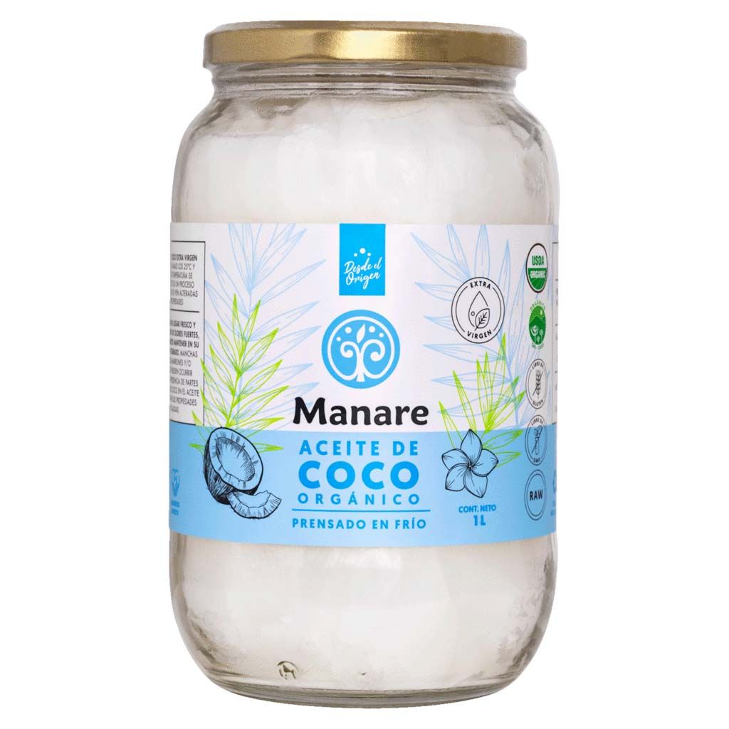 ACEITE DE COCO ORGÁNICO 1000 ML - MANARE 