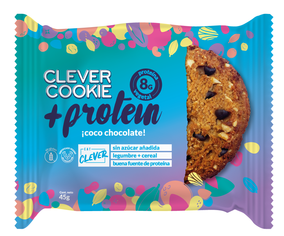 CLEVER COOKIE + PROTEIN COCO CHOCOLATE 180 G (4 UN) - EAT CLEVER 