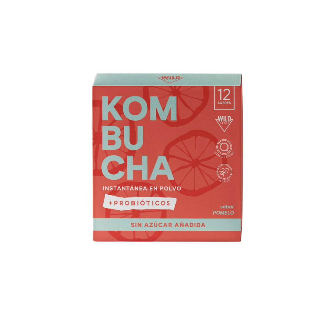 KOMBUCHA INSTANTÁNEA POMELO 15 G (12U) - WILDFOODS 