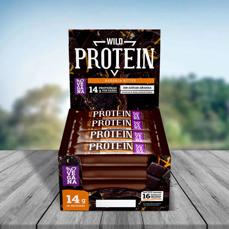 WILD PROTEIN "VEGANA" NARANJA (16 UNIDADES)