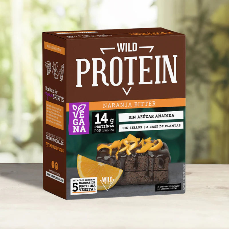 WILD PROTEIN "VEGANA" NARANJA 5 UNIDADES