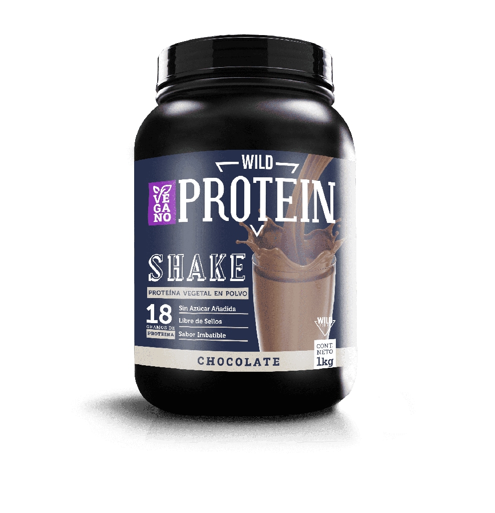 WILD PROTEIN - PROTEÍNA EN POLVO - SHAKE VEGAN CHOCOLATE 1KG