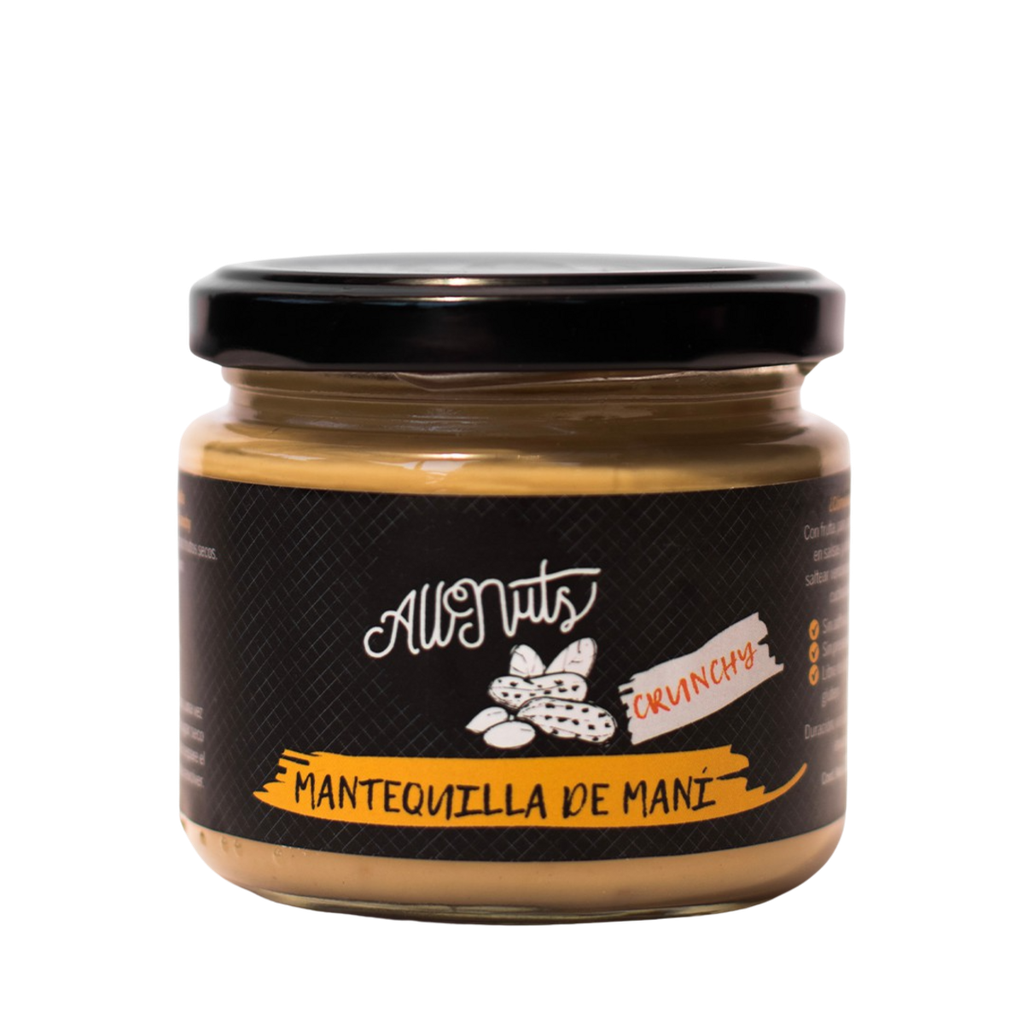 MANTEQUILLA DE MANÍ CRUNCHY 200 G - ALLNUTS 