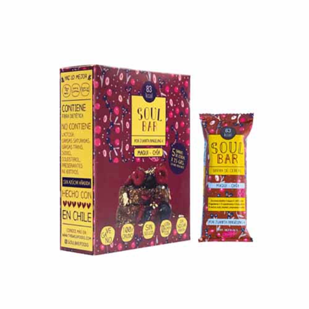 SOUL BAR MAQUI CHÍA 35 G (5U) - WILDFOODS 