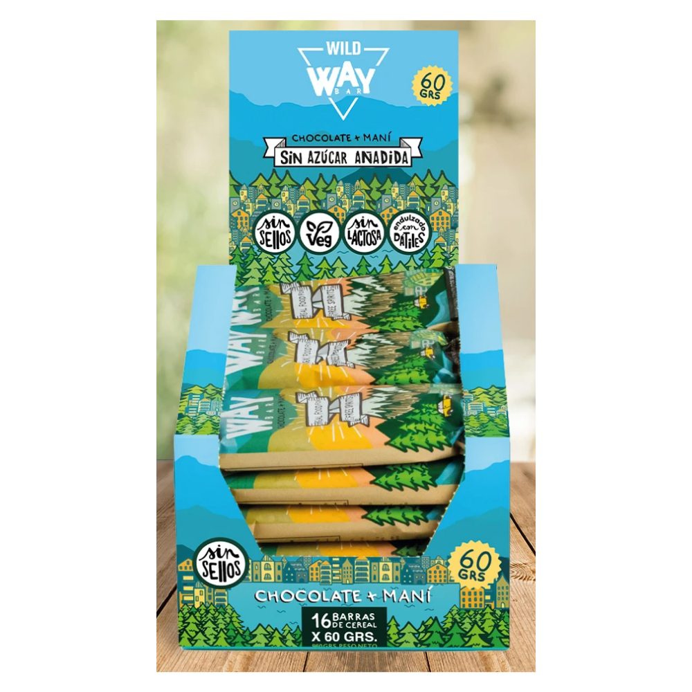 WAY BAR 60 GRS 16 UNIDADES WILDFOODS