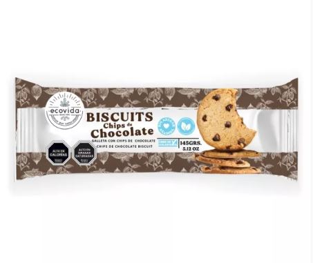 BISCUIT GALLETA CHOCO CHIP 150GRS ECOVIDA