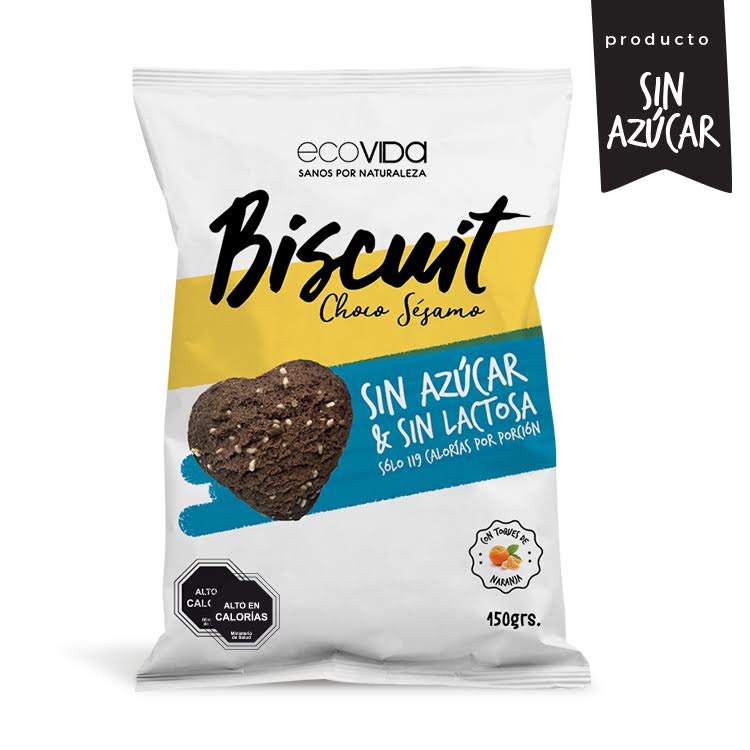 BISCUIT CHOCO SESAMO 150GR. ECOVIDA