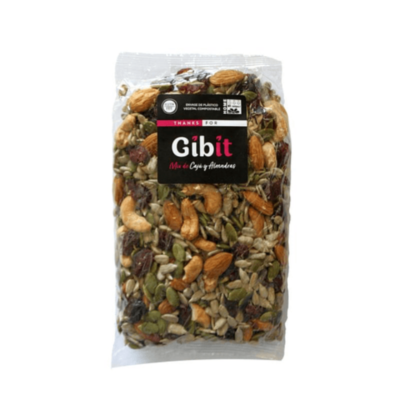 Mix almendra mani cranberry semilla zapallo 500 gr - GIBIT