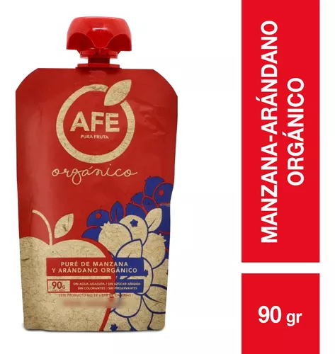 PURE ARANDANO MANZANA ORGANICO - 90 GRS - AFE