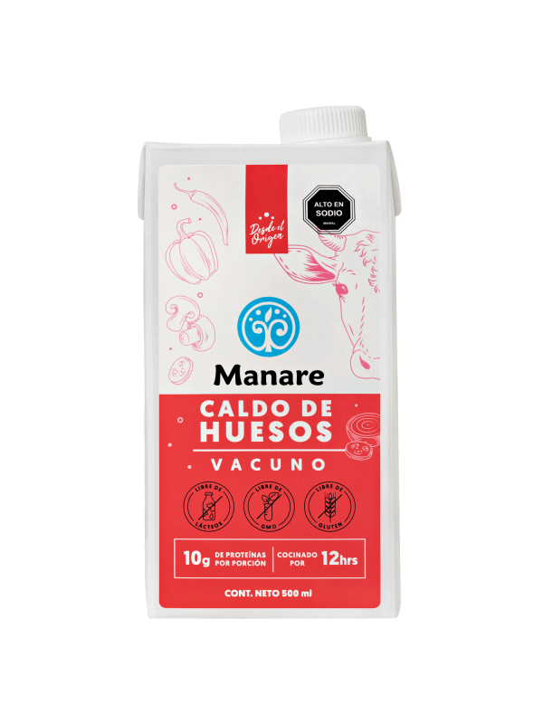 CALDO DE HUESO DE VACUNO - 500 ML - MANARE