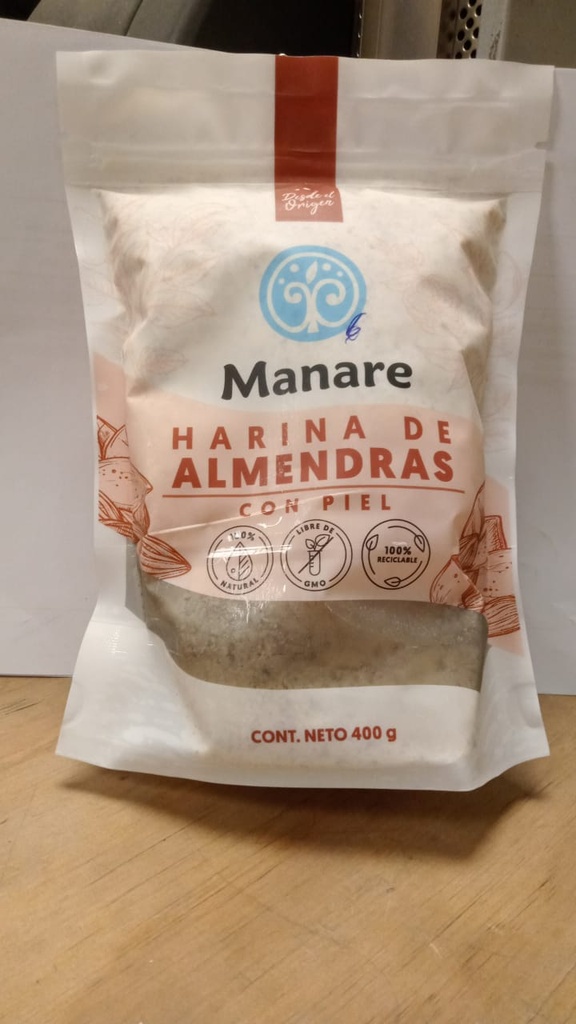 HARINA DE ALMENDRA CON PIEL - 400 G