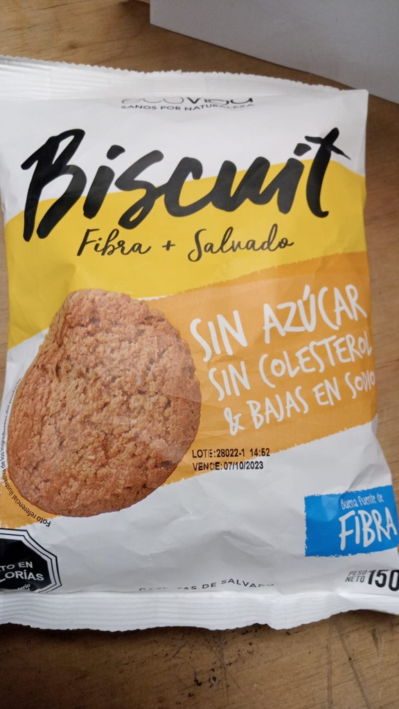 BISCUIT GALLETA FIBRE + SALVADO 150GRS - ECOVIDA