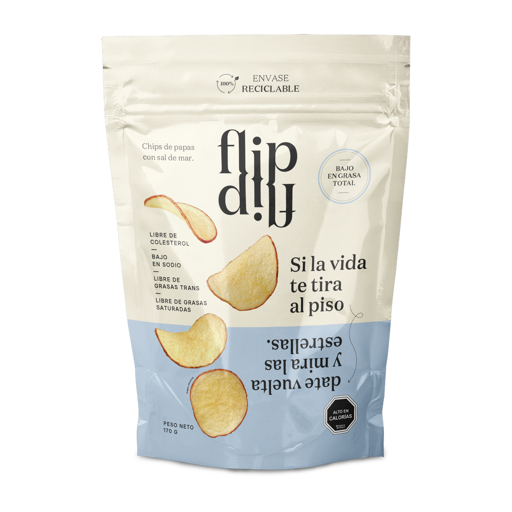 CHIPS CON SAL DE MAR 170GR  - FLIP